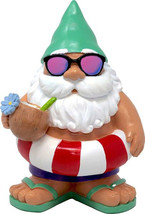 Beach Gnome 15120 Indoor Outdoor 8&quot; H Resin Garden Statuary - £23.32 GBP