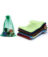 25 Pcs 8X12 Inches Drawstring Organza Bags Wedding Party Favor Gift Cand... - $223.83 MXN