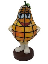 12&quot; Cartoon Fruit Pear Stained Glass Low Light Accent Tiffany Style Table Lamp - £25.11 GBP