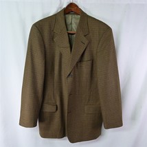 Elements 44R Brown Houndstooth 3Btn Mens Blazer Suit Jacket Sport Coat - £19.60 GBP