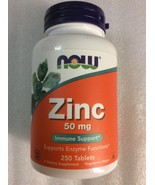 250~50 mg Tablets! NOW Foods ~ ZINC Vegetarian/Vegan Formula! - £15.23 GBP
