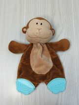 Koala Baby Toys Babies R Us Plush Flat Brown Baby monkey lovey blue teet... - $9.89