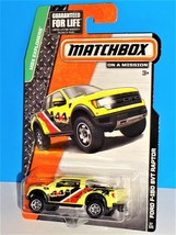 Matchbox 2014 Explorers Series #57 Ford F-150 SVT Raptor Yellow - £3.10 GBP