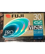 Fuji Film Pro VHS-C Camcorder Video Cassette Tape TC-30 Super HG High Gr... - £5.49 GBP