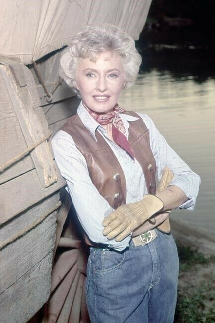 Barbara Stanwyck in western waistcoat &amp; jeans The Big Valley 4x6 inch photo - $4.75