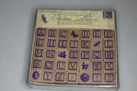 Inkadinkado Alphabet Rubber Stamp Set Model 94589 by Elizabeth Brownd - £23.32 GBP