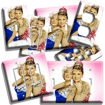 AUDREY HEPBURN AND MARILYN MONROE COLOR LIGHT SWITCH OUTLET WALL PLATE A... - $10.79+