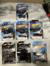 Seven (7) Hot Wheels Batmobiles- Justice League, The Batman, The Bat &amp; TV Series - £27.69 GBP