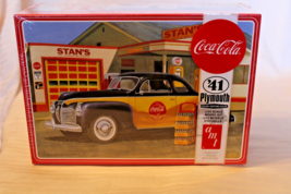 1/25 Scale AMT, Coca-Cola 1941 Plymouth Coupe Model Kit, #1197M/12 BN Se... - £48.07 GBP