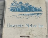 Vintage Matchbook Cover  Univeristy Motor Inn  Chapel Hill, NC. gmg  foxing - $12.38