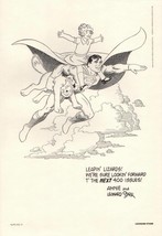 1984 Leonard Starr ~ SUPERMAN #400 Man of Steel w/ Annie DC Comic OTR Art Print - £19.46 GBP
