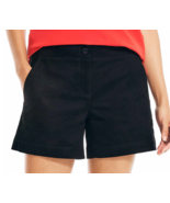Nautica Women&#39;s Size 10 Black 2 Pockets Twill Shorts NWT - £11.29 GBP