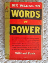 Six Weeks to Words of Power 1961 by Wilfred Funk (#3572) - £7.85 GBP