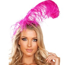 Pink Feather Headband Head Piece Flapper Costume Party 1920s Prohibition 4953 - £10.07 GBP