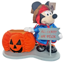 Mickey Mouse Pirate Pumpkin Candy Bowl Stand - $29.69