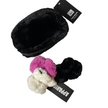 Apparis 3-Piece Francesca Faux Fur Scrunchie Set And Bag New - £29.50 GBP