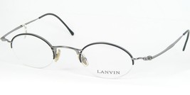 Vintage Lanvin Paris 1245 01 Matt Black / SILVER-GREY Eyeglasses Frame 43-25-140 - £54.75 GBP