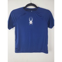 Spyder H20 Swim Shirt Boys S/P Blue Pullover Short Sleeve Crew Neck Top - £12.36 GBP