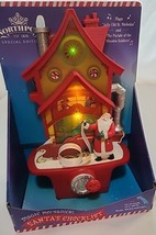Hallmark Mechanical Northpole Magic Santas Checklist Christmas Light Sou... - £11.58 GBP