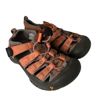 KEEN  Kids Youth NEWPORT H2 Waterproof Hiking Shoes Orange Outdoor Sandals Sz 10 - £10.76 GBP