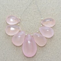 121.50cts Natural Rose Quartz Smooth Pear Loose Gemstones 17x11mm to 28x18mm - $14.01