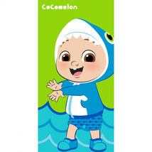 Cocomelon Little Shark 27x54 Beach Towel Multi-Color - £19.96 GBP