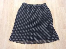Skirt Vintage Venezia Jeans Clothing Co Size 18/ 20 100% Polyester Black... - $14.85