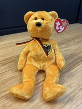 Ty Beanie Baby Prinz Von Gold the Bear  P.V.C. Pellets Errors KG - $14.85