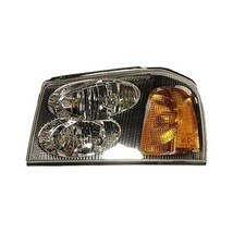 Headlight For 2002-2009 GMC Envoy Driver Side Chrome Housing With Clear Lens - £83.33 GBP