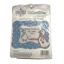 Bucilla Counted Cross Stitch QUACKERS Kit 32904 Duck Too Many Quackers W... - $12.82