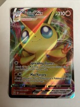 Pokémon TCG Victini VMAX Sword &amp; Shield Base Set Ultra Rare Near Mint - £1.49 GBP