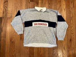 Vintage Retro San Francisco California Rugby Polo Shirt Mens XL Universi... - $58.39