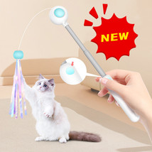 NEW 2-in-1 Retractable Cat Wand Toys Gravity Pet Laser Tease Cat Stick Self Hi T - £12.04 GBP+