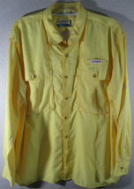 Magellan Mens Yellow Checker Vented Fish Gear L/S Shirt sz XL - $19.79