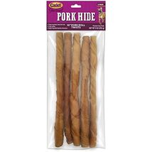 Ims Trading 07559 5-Pack Pork Roll Twist Bone For Dogs, 10-Inch - $21.75