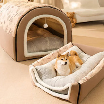 Big Dog Kennel Warm Winter Dog House Mat Detachable Washable Dogs Bed Nest Deep  - £35.92 GBP+