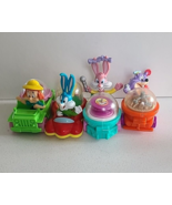 Vintage McDonald&#39;s Tiny Toon Wacky Rollers Happy Meal Toys Set of 4 1992... - $190.74 MXN