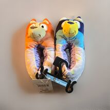Bluey &amp; Bingo Toddler 3D Head Slippers - Blue/Orange 11T-12T - $9.90