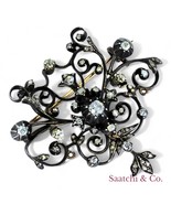 Vintage Diamond and 10k Gold Brooch / Pin - $1,989.90