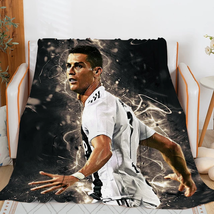 Sofa Blankets for Winter Cristiano Ronaldo Microfiber Bedding Custom Warm Knee B - £29.51 GBP