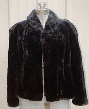 Old Vintage Black Mink Coat Red Satin Lined w Pockets by J Rinker Furs V... - £58.42 GBP
