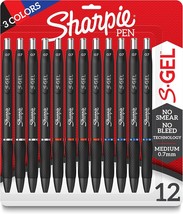 Gel Pens, Medium Point (0 Point 7 Mm), 12 Count, Assorted Colors, Sharpi... - $30.92
