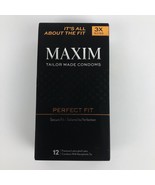 MAXIM Perfect Fit Taylor Made Secure Fit Lubricated Latex Condoms 12 Cou... - £10.20 GBP