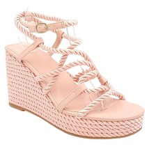 Guess Women Ankle Strap Rope Espadrille Sandals Natesha Size US 8M Medium Pink - £37.88 GBP