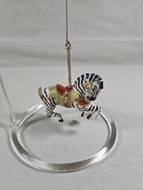 Lenox Porcelain Carousel Christmas Ornament ZEBRA 1989 - $18.69
