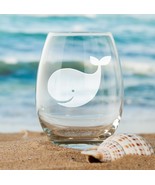 Cute Whale Etched Glasses - Wine, Champagne, Pint Glasses, Shot Glass - $467.85 MXN+