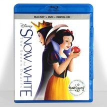 Walt Disney&#39;s - Snow White and the Seven Dwarfs (Blu-ray/DVD, 1937) Like New ! - $9.48