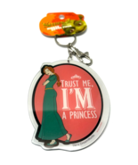 Shrek 2 Mirror Keychain Fiona Trust Me Princess Double Sided HTF Zipper ... - €4,24 EUR