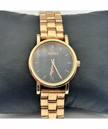 XOXO Rose Gold Black Dial St. Steel 31mm Women’s Watch Working New Battery - $17.22 CAD