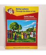 Betty Lukens Through the Bible In Felt Teacher&#39;s Manual 182 Story Book P... - €41,93 EUR